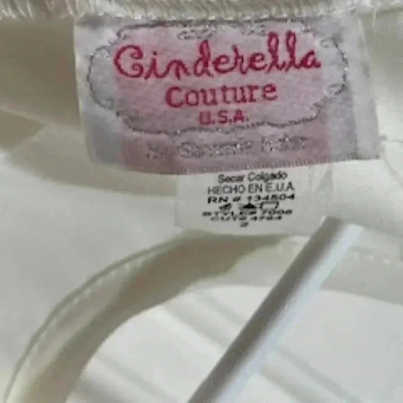 NEW Cinderella Couture Ivory chiffone soft‎  Dress Girls Sz 2 NWT - Picture 8 of 11